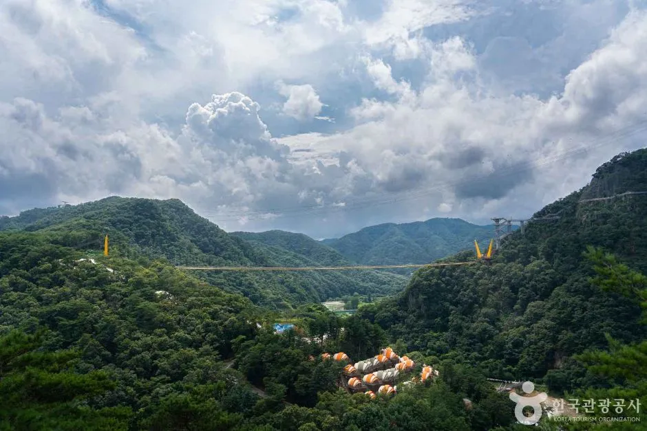 소금산 출렁다리, 부모님과 케이블카로 계단 줄인 반나절 코스