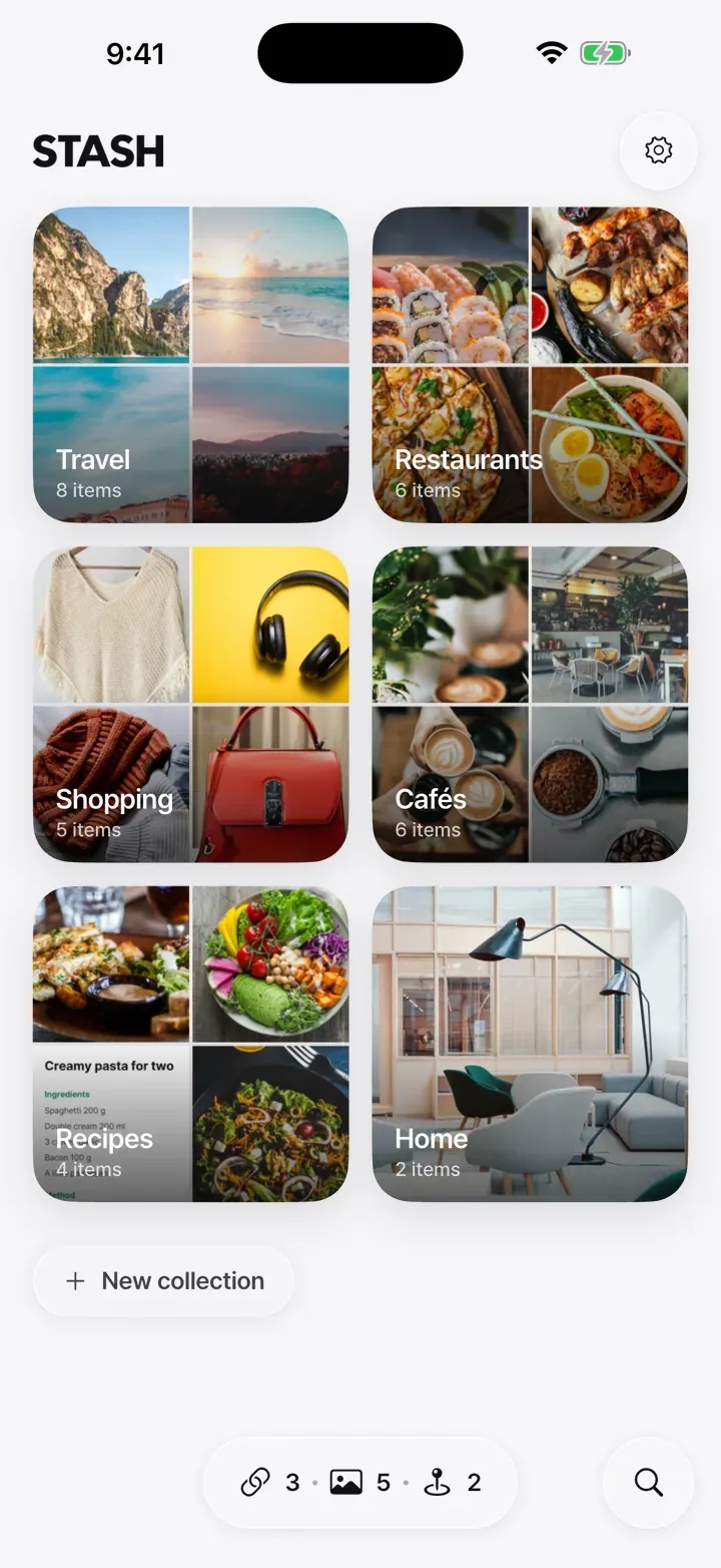 A collection with picture covers