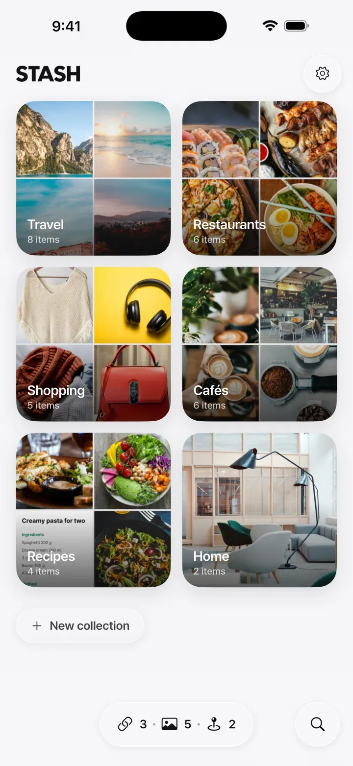 A collection with picture covers