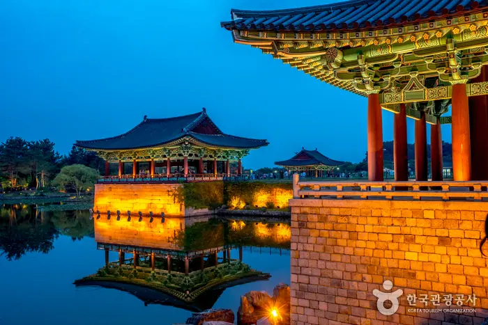 동궁과 월지·첨성대 야경 사진