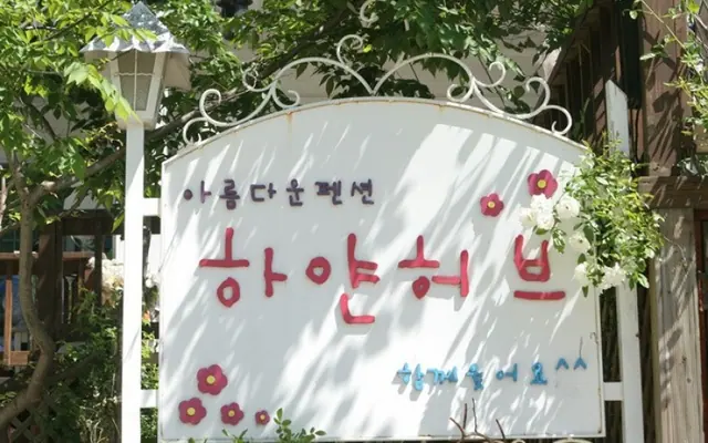 춘천 하얀허브펜션 외관