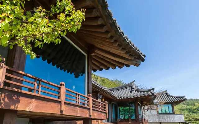 남해 한옥펜션고운재 전망