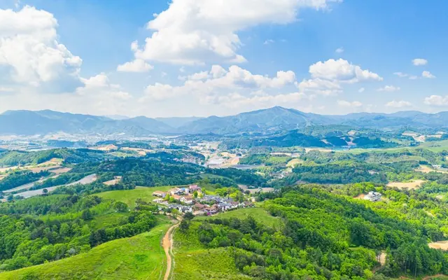 평창 풍차랑허브랑펜션 전망